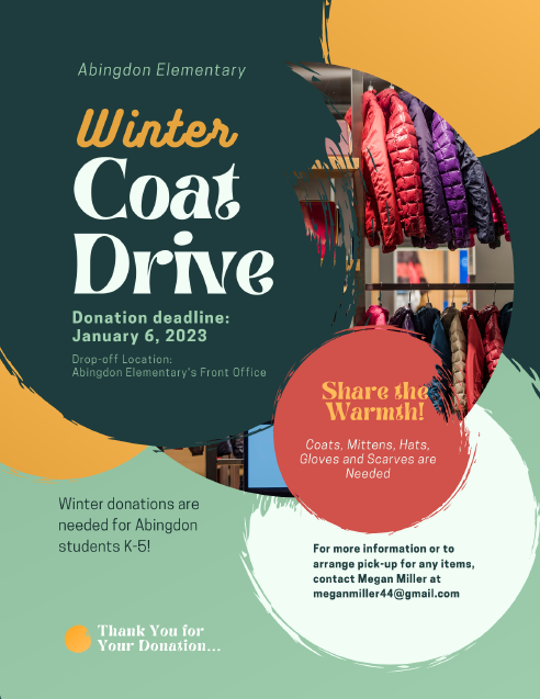 Winter Coat Drive flyer