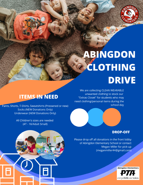Clothing drive flyer