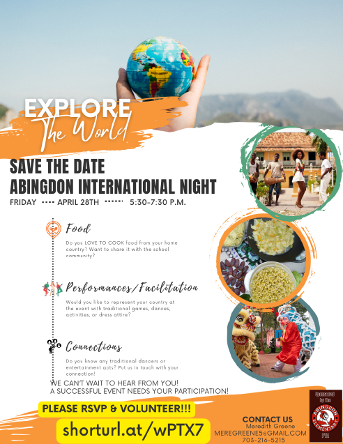 International Night flyer in English
