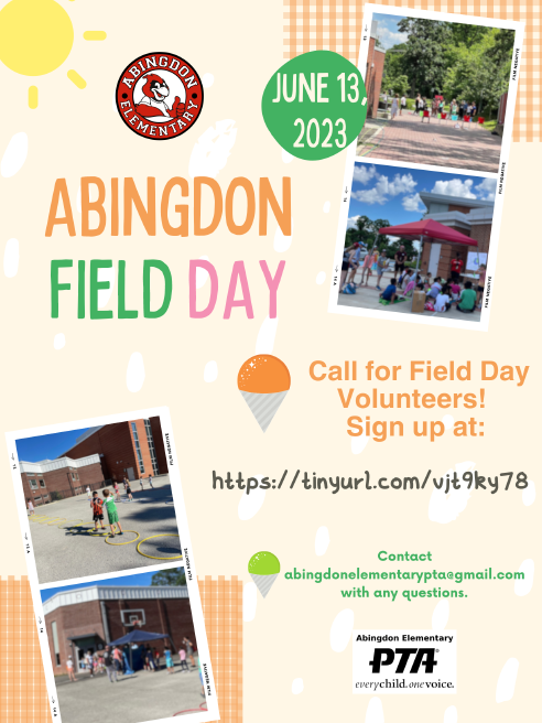 Field Day flyer in English