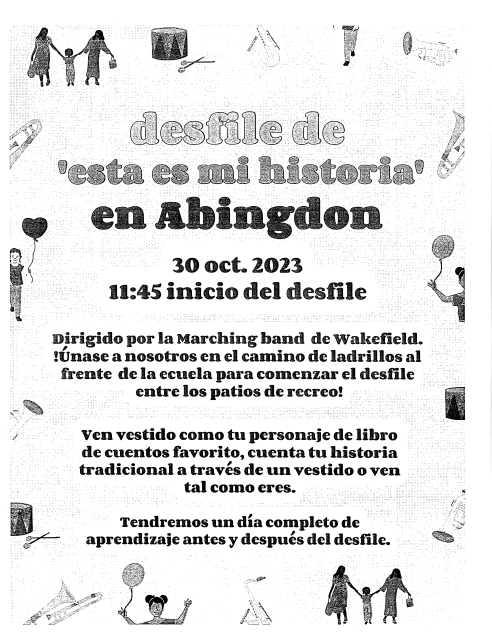 Fall Parade flyer in Spanish