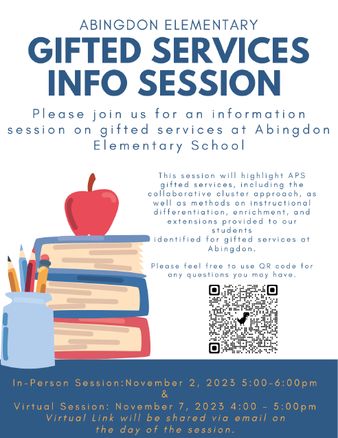 Gifted Services Presentation flyer in English