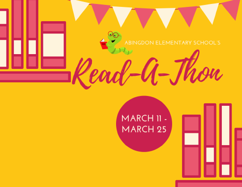 Read-a-thon flyer in English