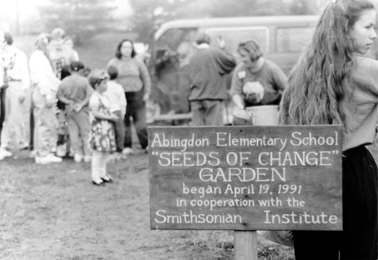 Photo from the start of the Abingdon garden