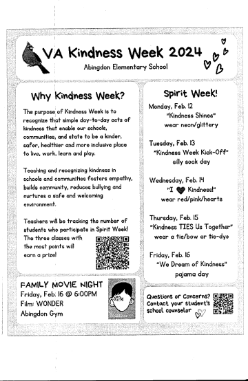 Kindness week flyer