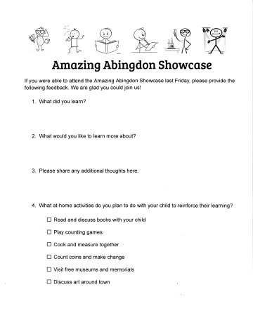Abingdon showcase flyer